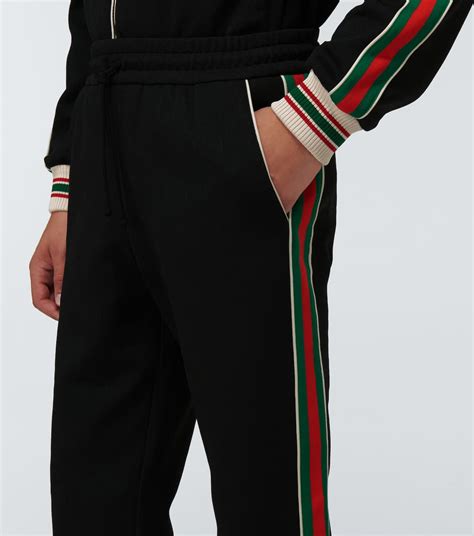 mens gucci sweat trousers|gucci sweatpants men black.